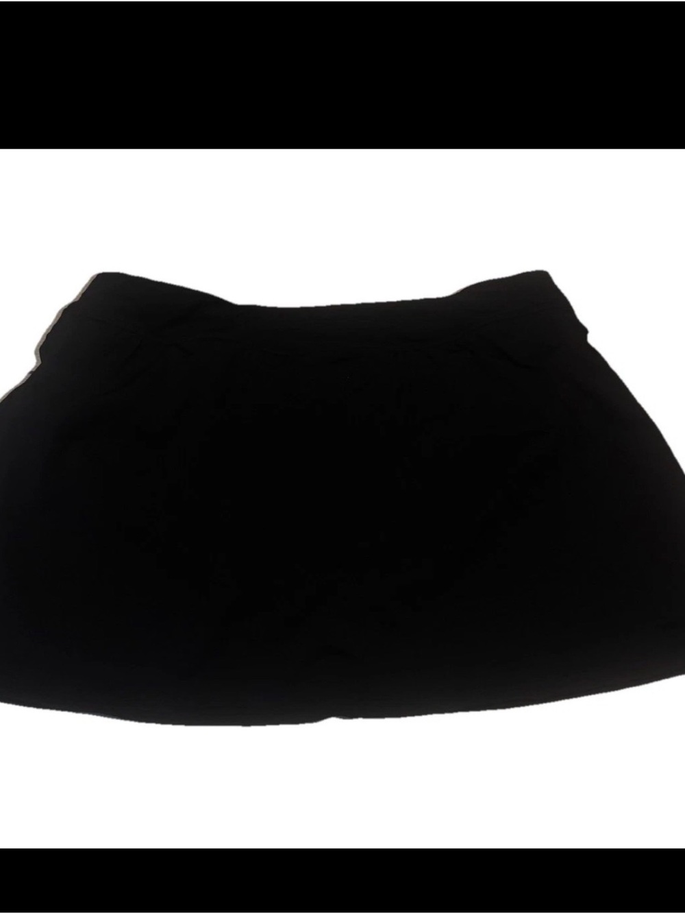 Land’s End Black Swim Skirt Size 14 Brief  Skort